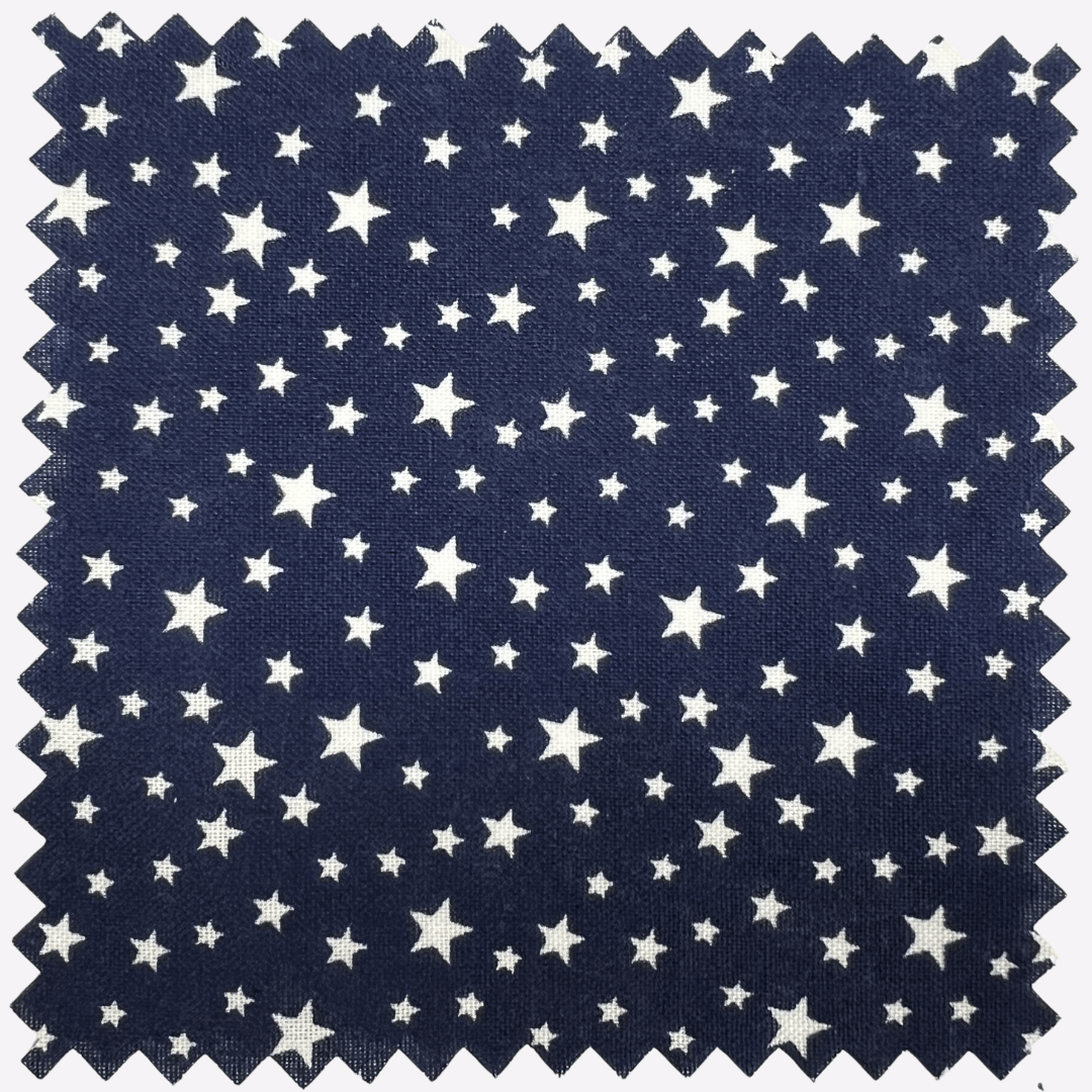 Patriotic Stars 108" Supreme Backings - White Stars on Navy Wideback Fabric Per Yard