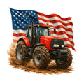 Patriotic Tractor Fabric Panel 10