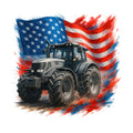 Patriotic Tractor Fabric Panel 13