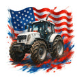 Patriotic Tractor Fabric Panel 17