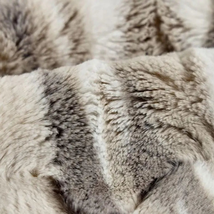 Pewter Luxe Cuddle Frosted Himalayan 58/60" Fabric per yard