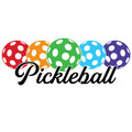 Pickleball Colored Balls Fabric Panel 1