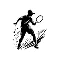 Pickleball Silhouette Fabric Panel 10