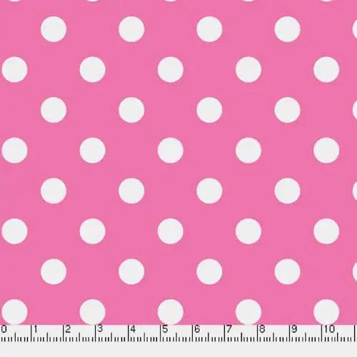 Pink Big Dots 45" wide Fabric per yard