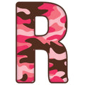 Pink Camo Alphabet Fabric Panel 10