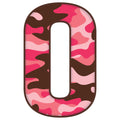 Pink Camo Alphabet Fabric Panel 19