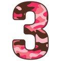 Pink Camo Alphabet Fabric Panel 22