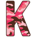 Pink Camo Alphabet Fabric Panel 3