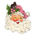 Pink Hat Santas Fabric Panel 2