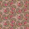 Pink Paisley Lost Gardens of Heligan Cotton 43"/44" Fabric Per Yard
