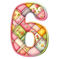 Pink Patchwork Alphabet Fabric Panel 20