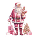 Pink Santa Claus Fabric Panel 15