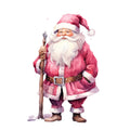 Pink Santa Claus Fabric Panel 7