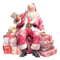Pink Santa Claus Fabric Panel 8