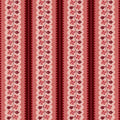 Pink Scallop Stripe Lost Gardens of Heligan Cotton 43"/44" Fabric Per Yard