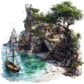 Pirate Jolly Fabric Panel 19