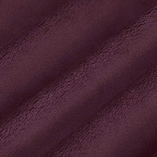Plumwine Solid Cuddle 3 58/60" Fabric per yard