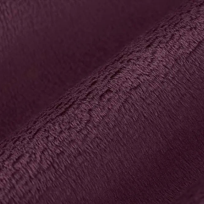 Plumwine Solid Cuddle 3 58/60" Fabric per yard