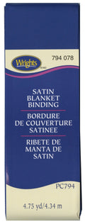 Poly Blanket Binding 4.75yd  Yale Blue