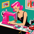 Pop Art Sewing Fabric Panel 18