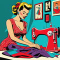 Pop Art Sewing Fabric Panel 39