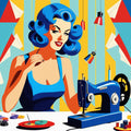 Pop Art Sewing Fabric Panel 82