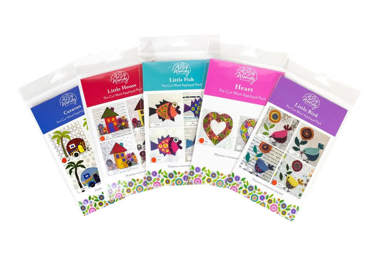 Pre-cut wool kits by Wendy Williams