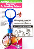 Premium Embroidery Scissors with Magnifier