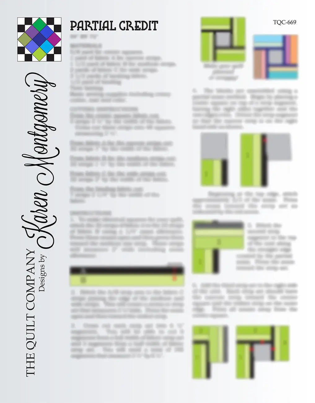 Project Sheet Partial Credit 12pk