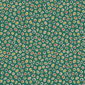 Pumpkin and Spice - Spice Dot - Teal 44" / 45" Fabric Per Yard
