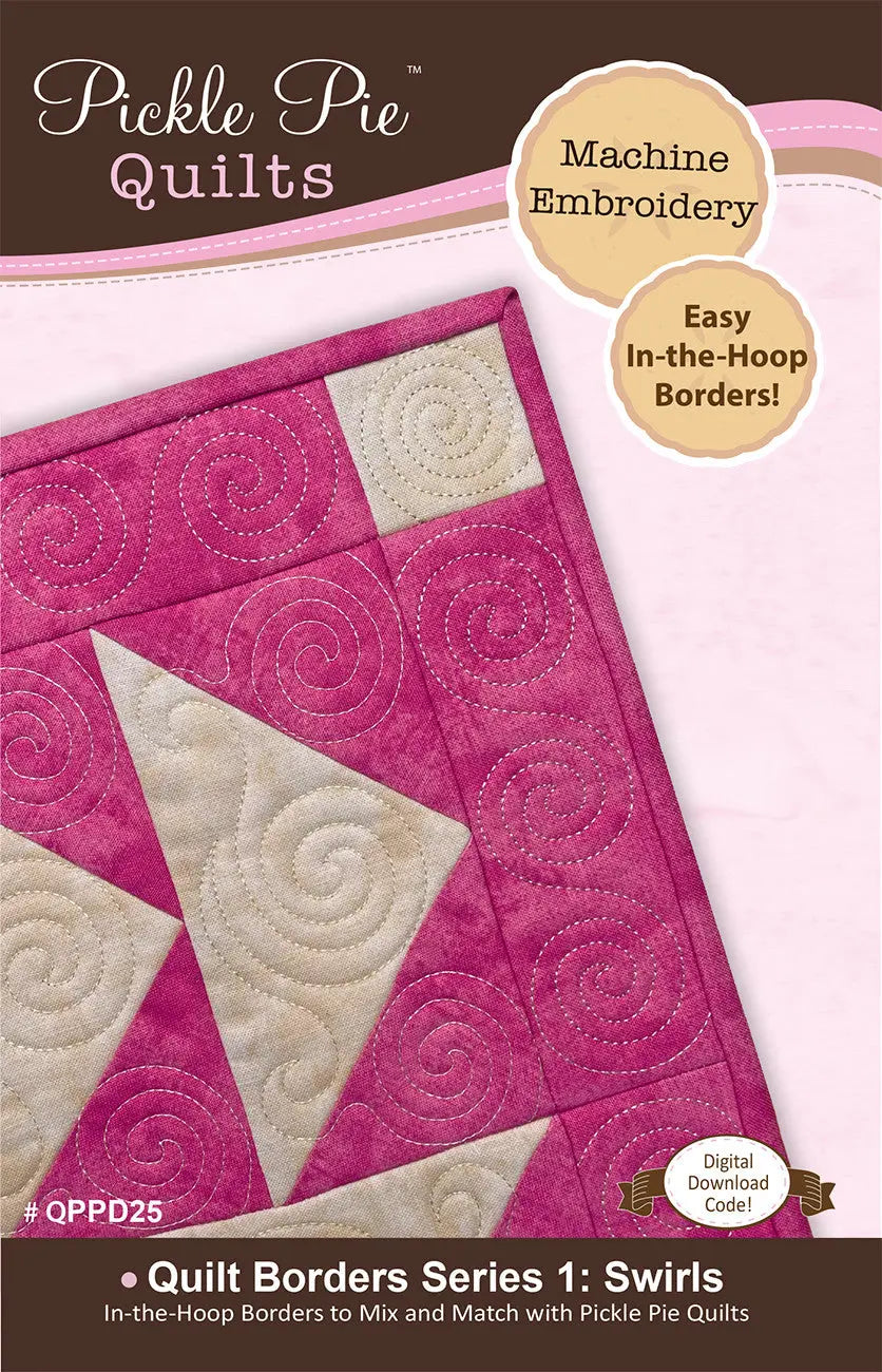Quilt Borders Series 1: Swirls In The Hoop Embroidery