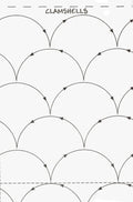 Quilt Pattern On A Roll Clamshells 9 1/2in x 26'