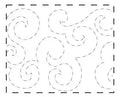 Quilt Pattern On A Roll Wide Waves 9 1/2in x 26'
