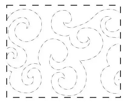 Quilt Pattern On A Roll Wide Waves 9 1/2in x 26'