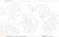 Quilt Pattern Roll Stipples & Flowers 9 1/2in x 26'