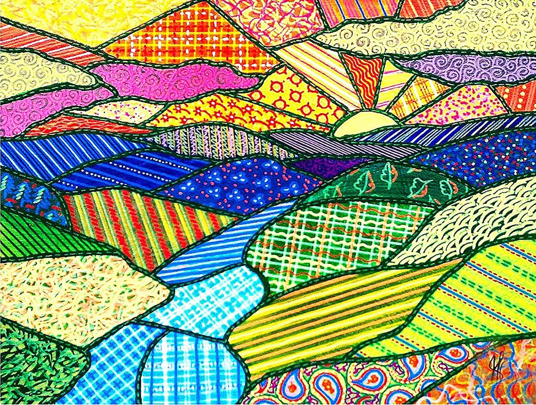 Quilted Applaclachian 500pc Sunset Puzzle