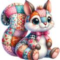 Quilted Toy Animals Fabric Panel 13