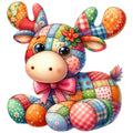 Quilted Toy Animals Fabric Panel 15