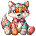 Quilted Toy Animals Fabric Panel 2