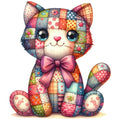 Quilted Toy Animals Fabric Panel 4
