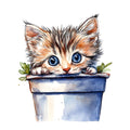 Quirky Cat Fabric Panel 11