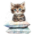 Quirky Cat Fabric Panel 19