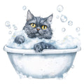 Quirky Cat Fabric Panel 4