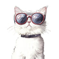 Quirky Cat Fabric Panel 9