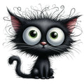 Quirky Crazy Cats Fabric Panel 27