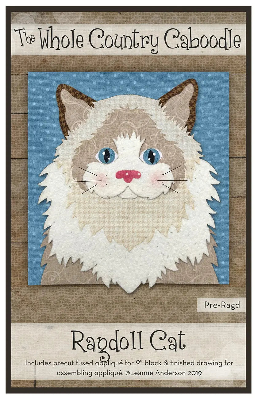 Ragdoll Cat Precut Fused Applique Pack