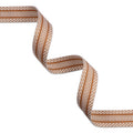 Railroad Track Tan/White Webbing 1-1/2in x 3 yd