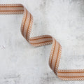 Railroad Track Tan/White Webbing 1-1/2in x 50yd