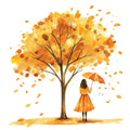 Rainy October Fabric Panel 12