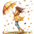 Rainy October Fabric Panel 23